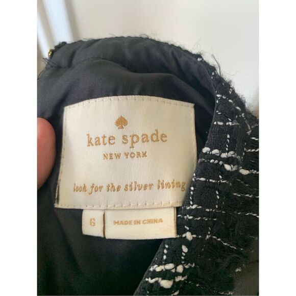 KATE SPADE Wool Blend Woodland Tweed Sheath Dress - Picture 3 of 12